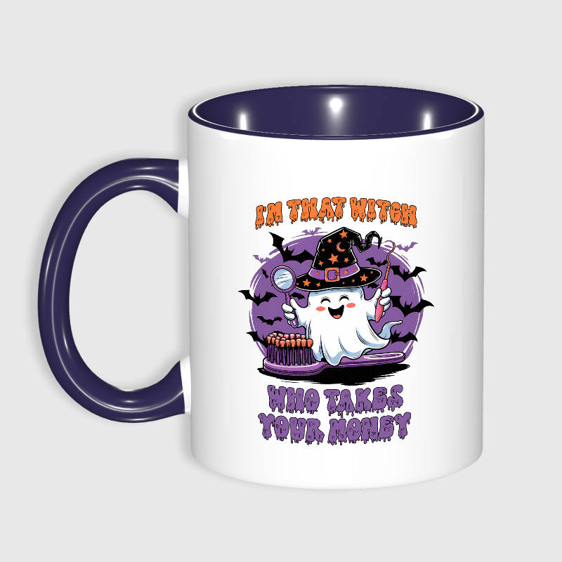 Funny Halloween Dental Witch Mug for Dentist Gift