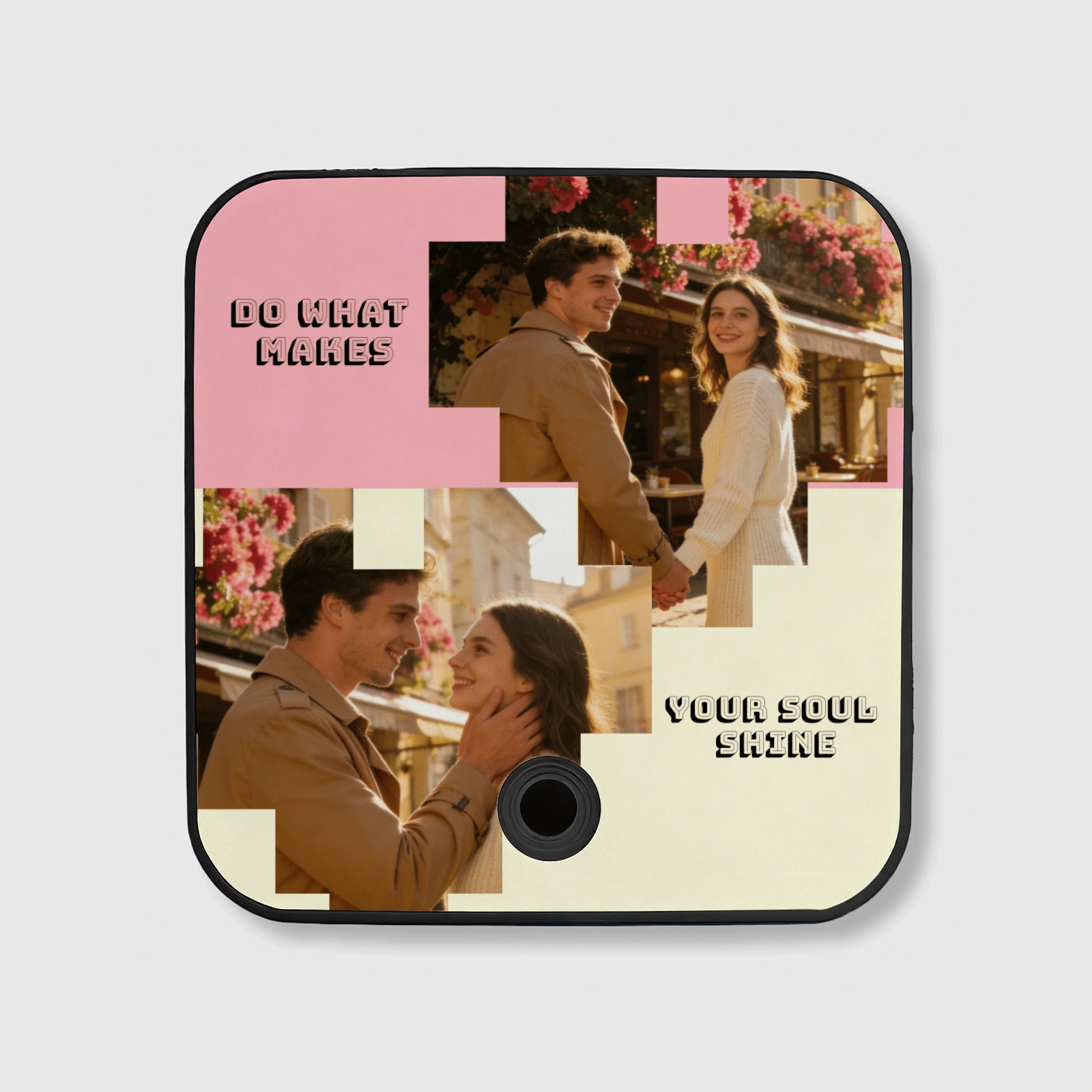 Custom Photo Quote Music Fridge Magnet for Couples Anniversary Gift