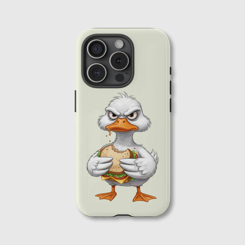Grumpy Duck Magnetic iPhone Case Funny Gift for Animal Lovers Birthday & Holiday Occasions