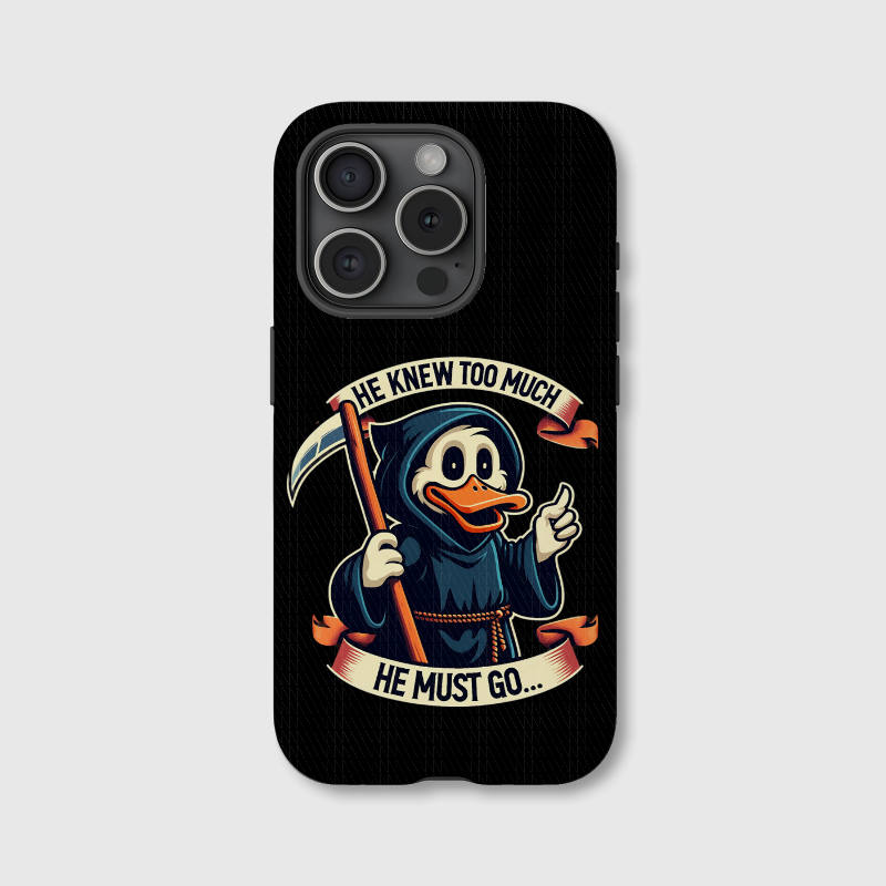 Funny Grim Reaper Duck Magnetic iPhone Case for Friends Birthday & Holiday Gifting