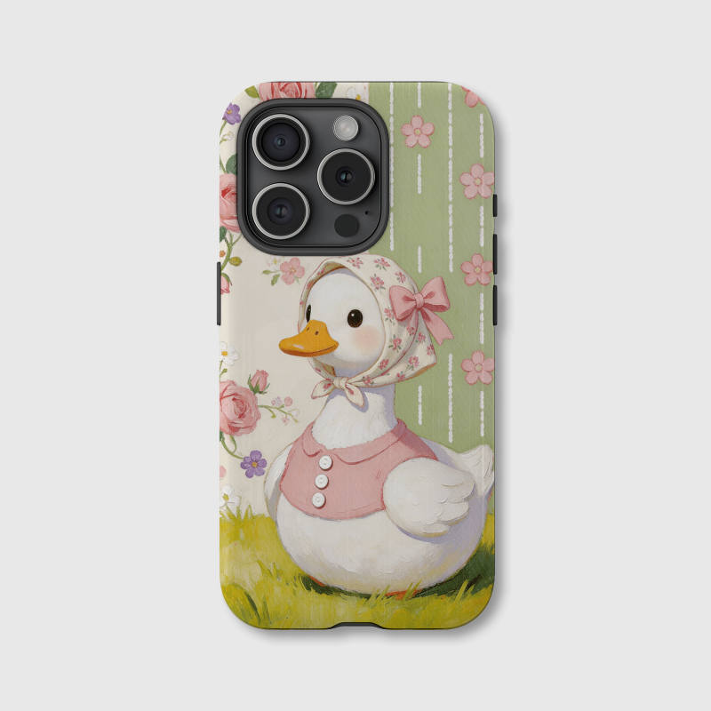 Cute Cottagecore Duck Magnetic Phone Case for Women Girls Birthday Holiday Gift