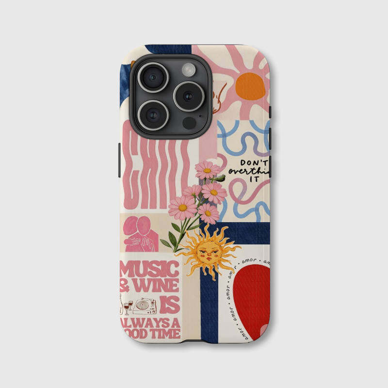 Boho Collage Magnetic Phone Case | Gift for Him & Her
