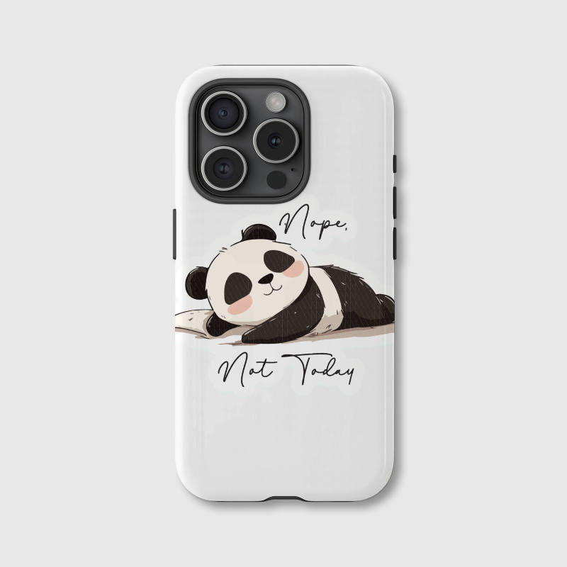 Cute Lazy Panda Magnetic Phone Case Funny Gift for Birthdays Holidays Animal Lovers