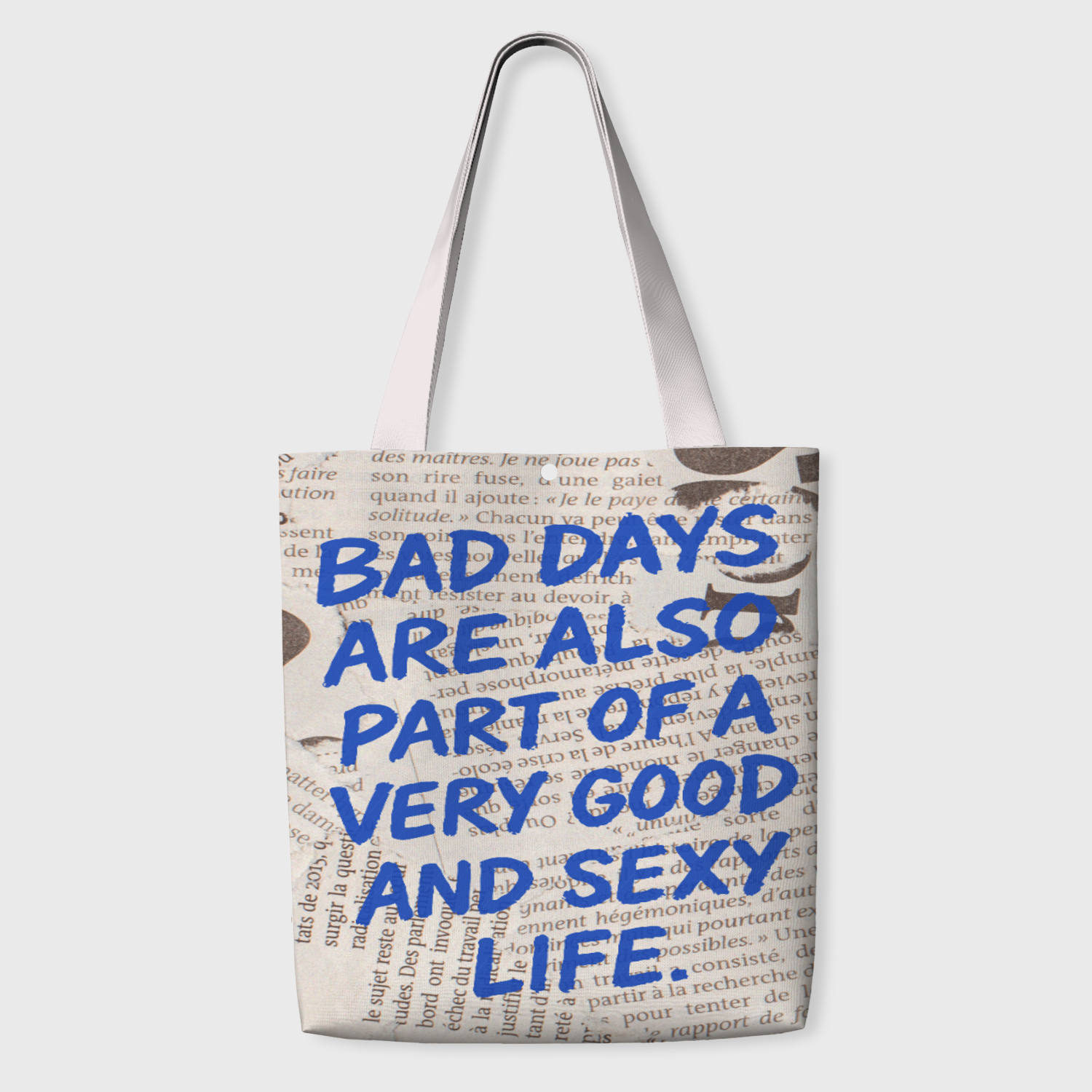 Funny Positive Quote Tote Bag for Her Daily Use Gift