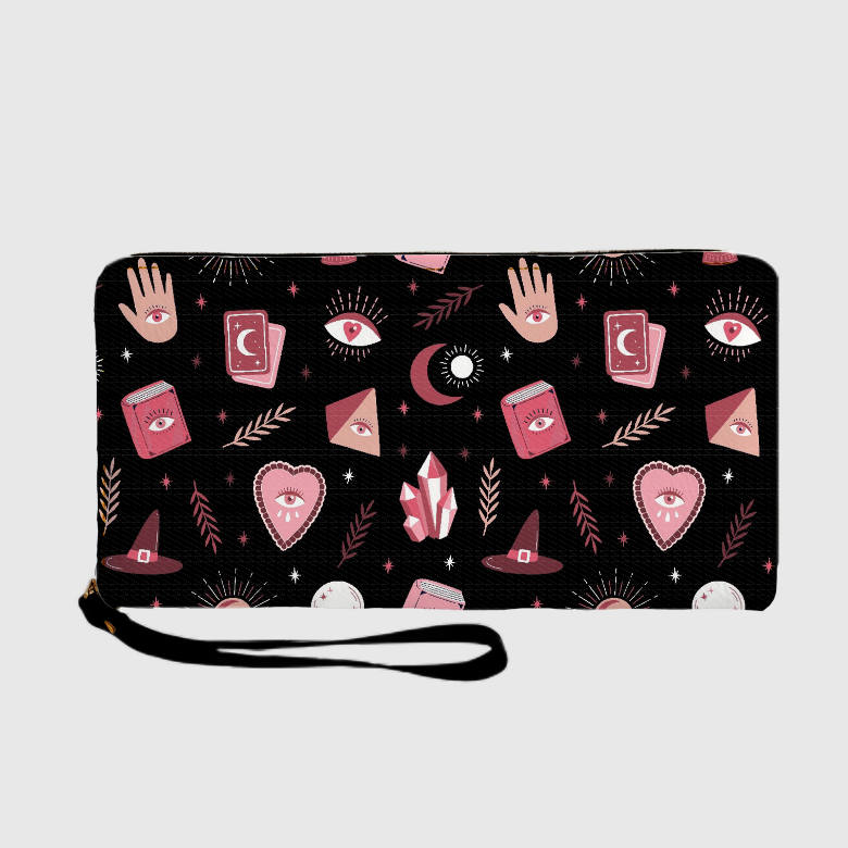 Witchy Celestial Tarot Wallet for Spiritual Lovers Daily Use