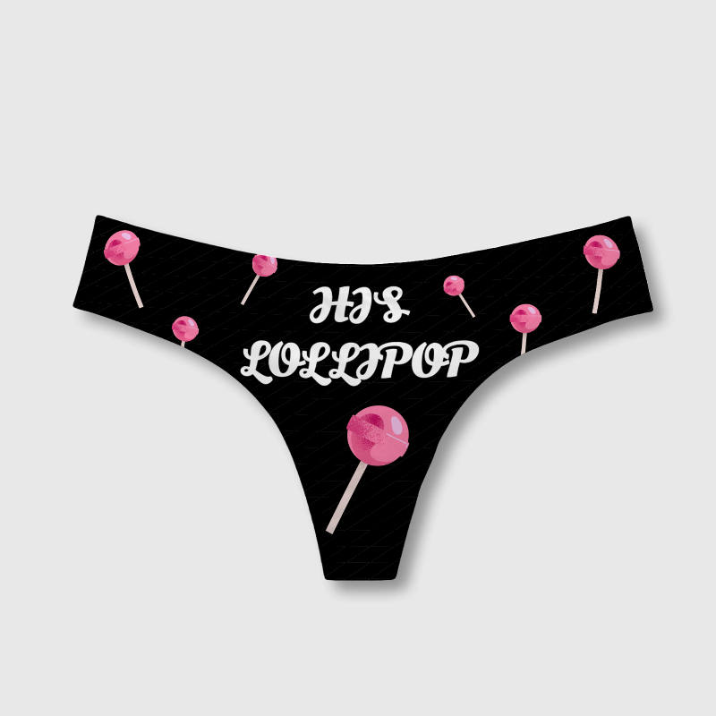 Funny Lollipop Quote Thong for Couples Valentine Gift
