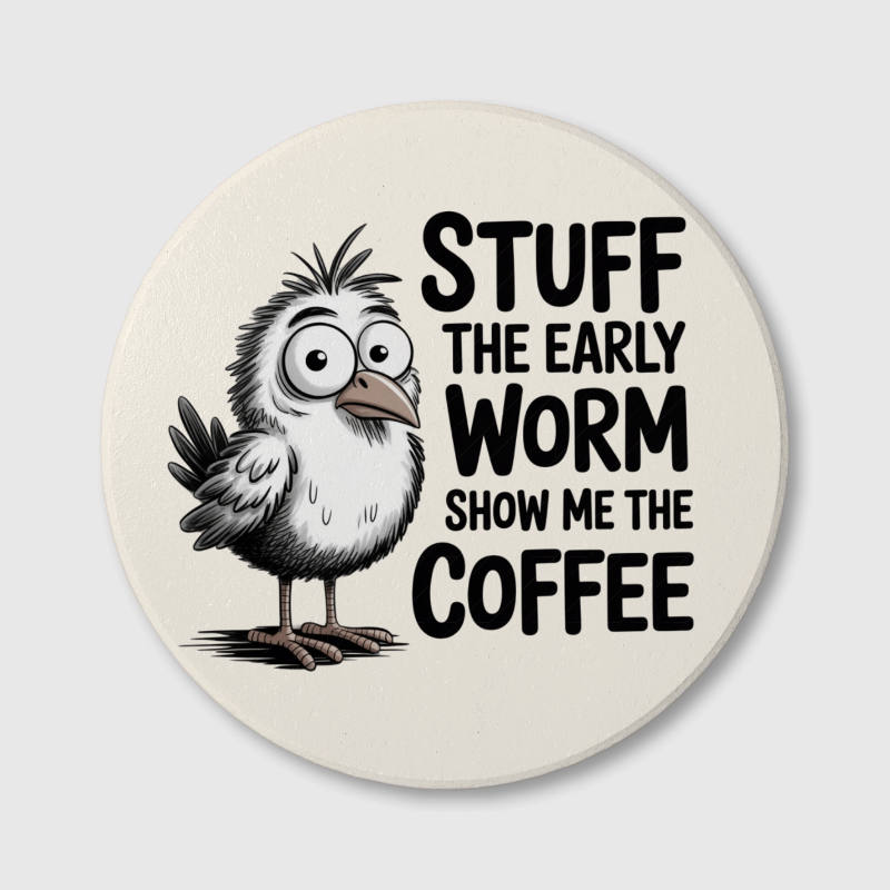 Funny Coffee Ceramic Coaster for Coffee Lovers Gift