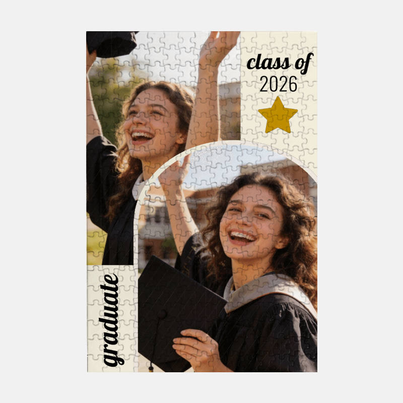 Custom Grad Photo 300pcs Puzzle for Graduate Gift