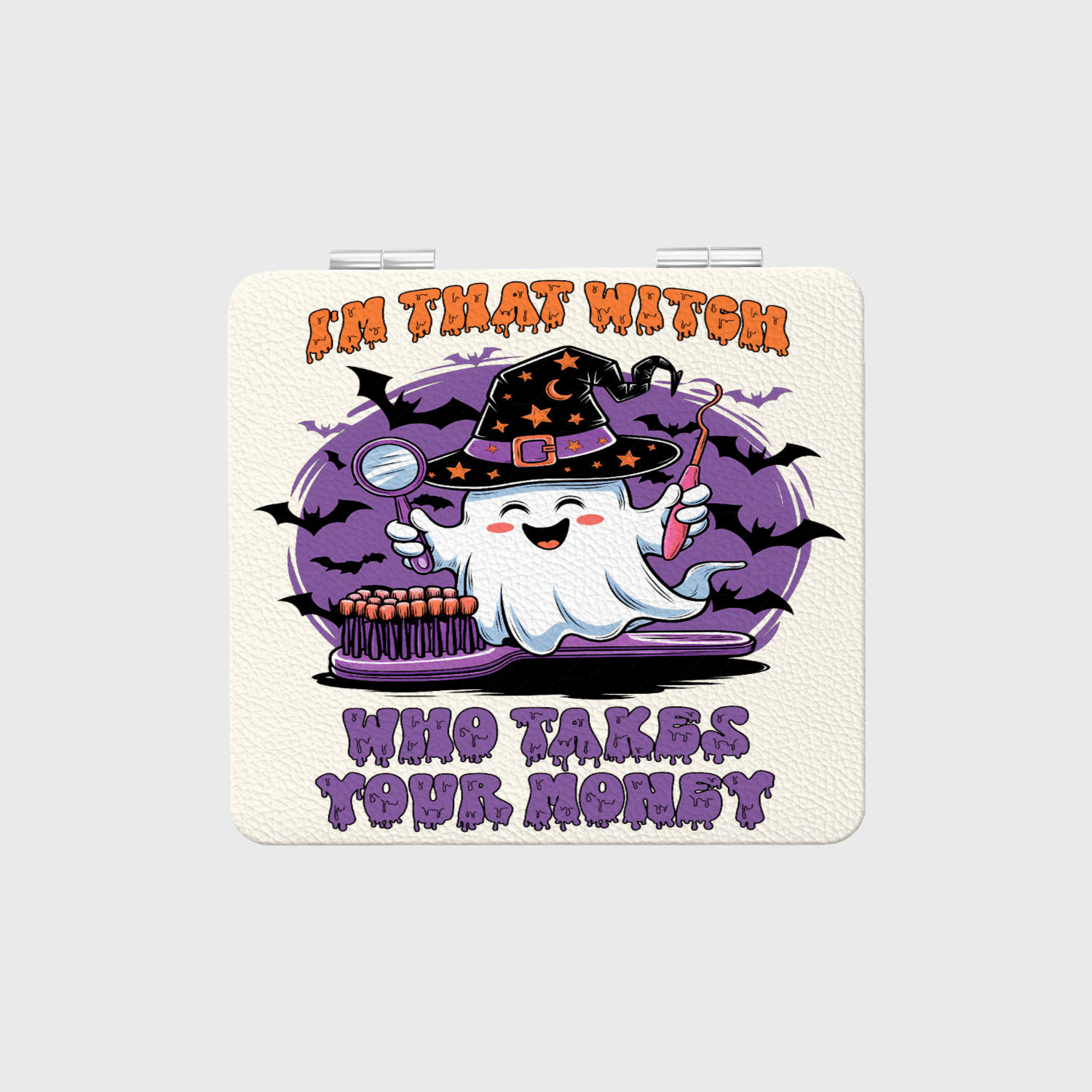 Halloween Dental Ghost Pocket Mirror for Dentist Gift