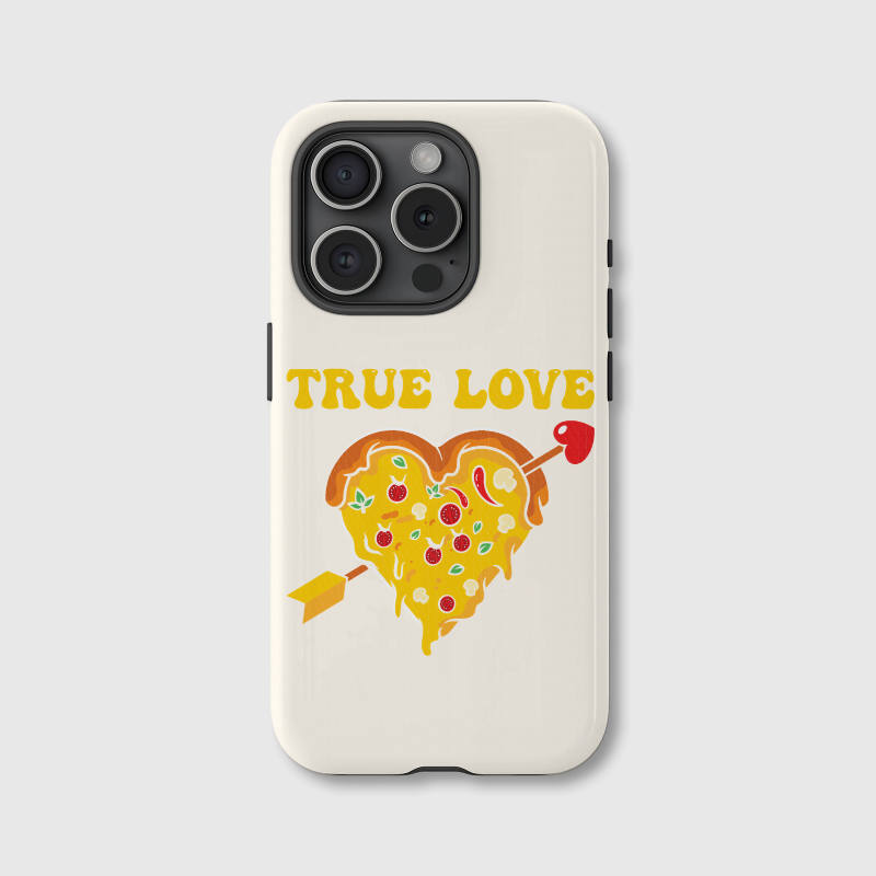 True Love Pizza Magnetic Phone Case for Food Lovers Valentine's Day Gifting