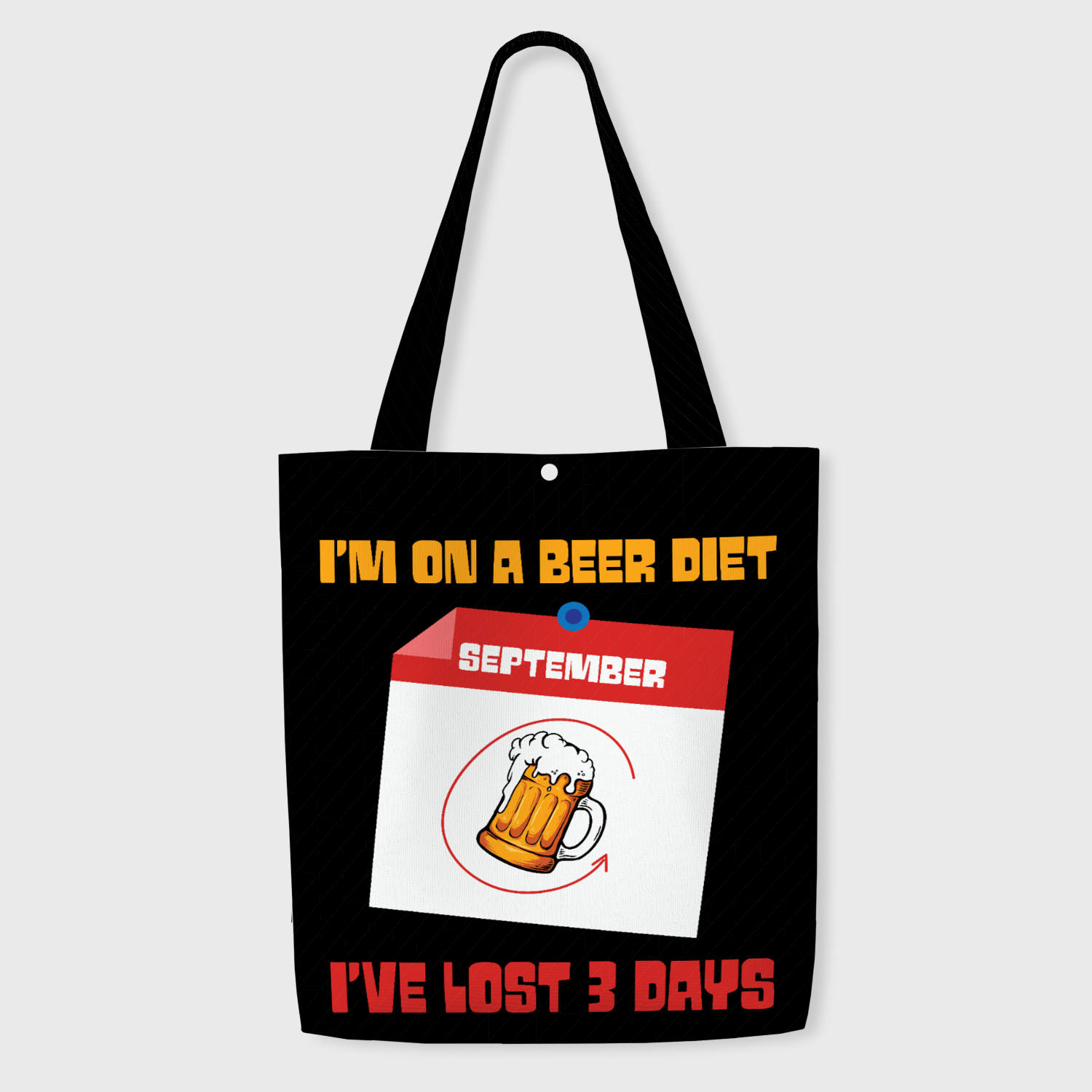 Funny Beer Quote Tote Bag for Beer Lovers Birthday Gift