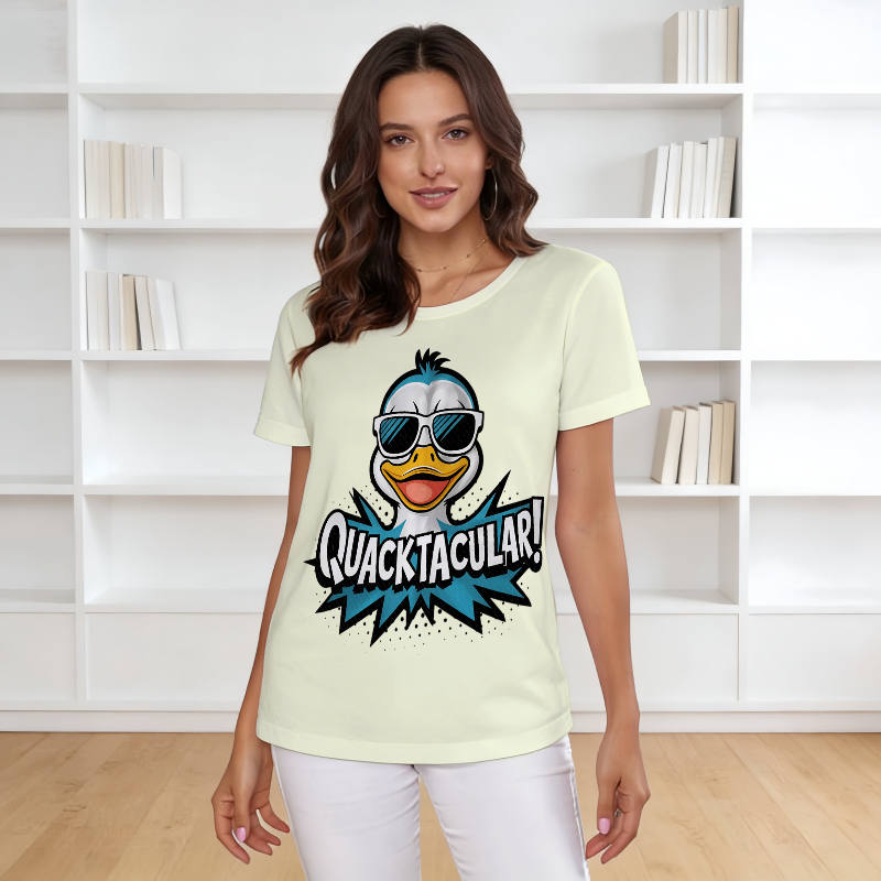 Funny Quacktacular Duck Tee for Women Daily Wear