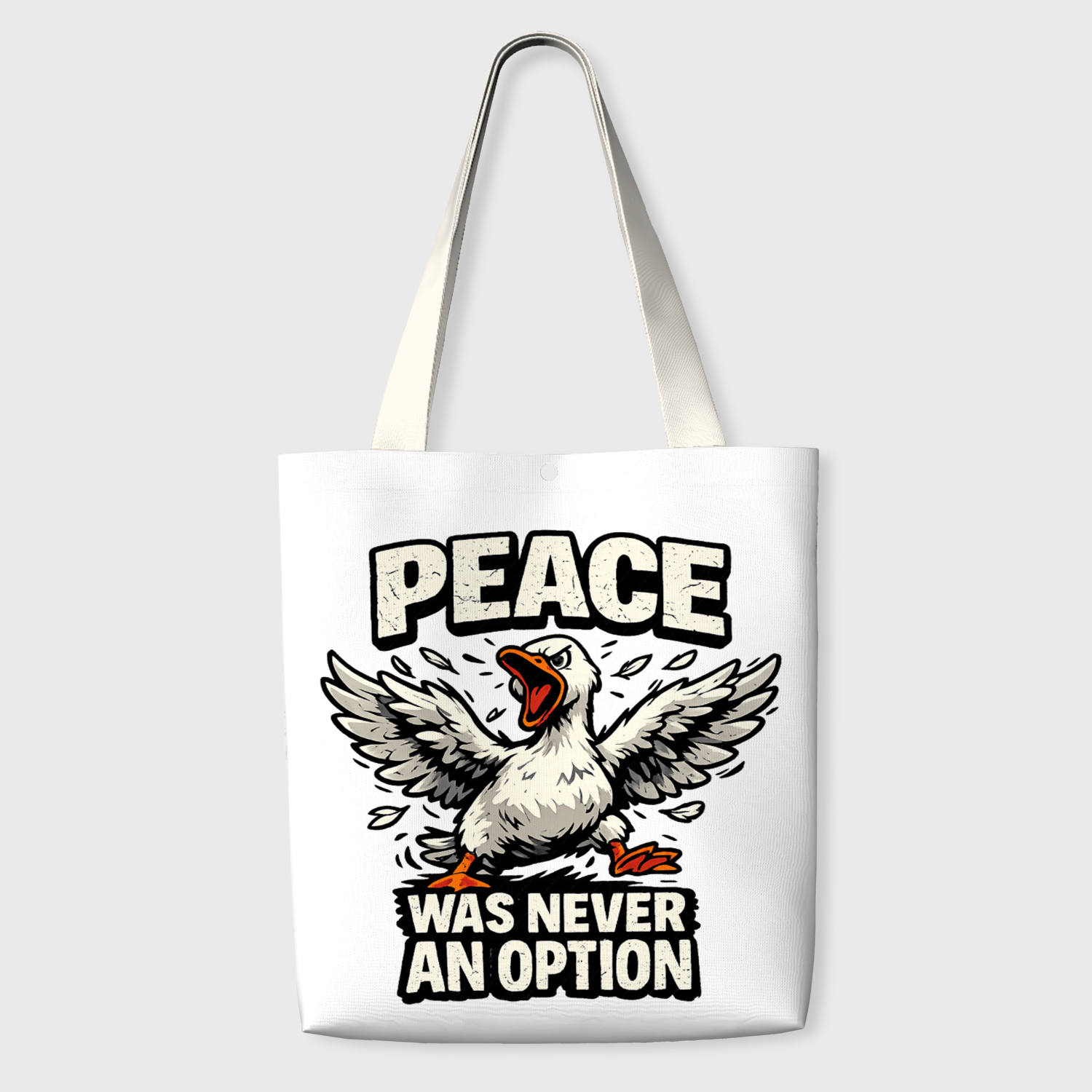 Funny Goose Quote Tote Bag for Animal Lovers Daily Use