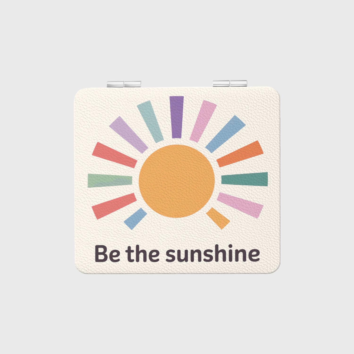 Be The Sunshine Square Pocket Makeup Mirror Cute Gift for Friends Bridesmaids & Birthdays