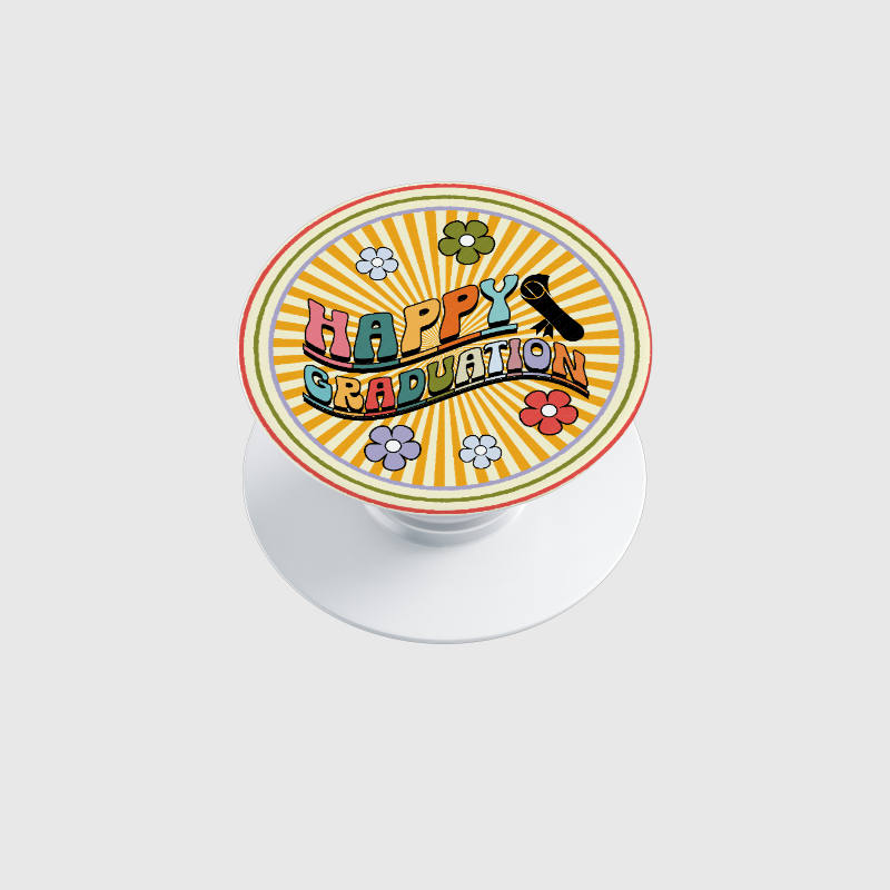 Groovy Happy Graduation Phone Grip Stand for Graduates Gift