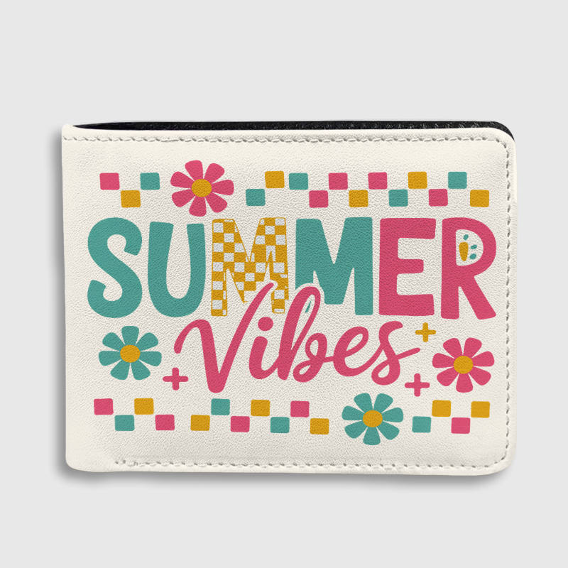 Summer Vibes Floral Bifold Wallet for Her Everyday Gift