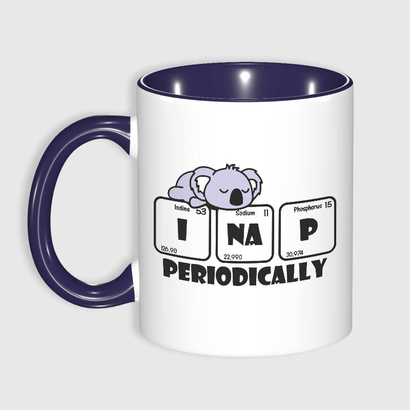 Funny Koala Periodic Table Nap Mug for Science Lovers Gift