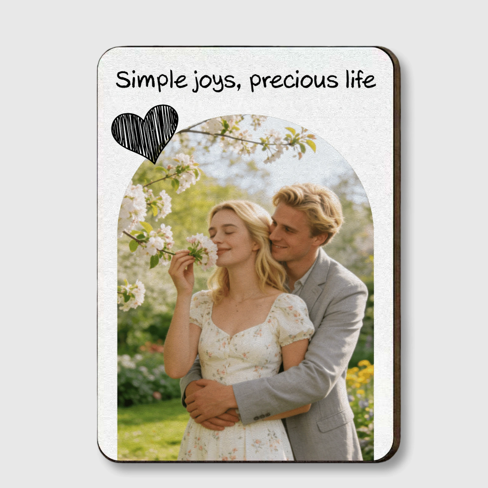 Custom Romantic Photo Car Visor Clip for Couple Anniversary Gift