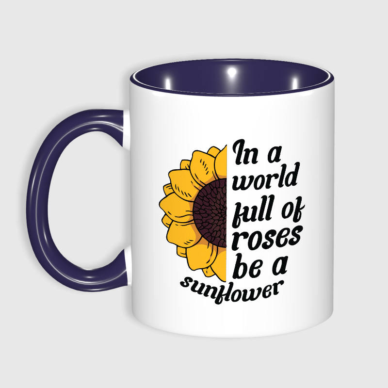 Sunflower Inspirational Quote Mug for Friend Encouragement Gift