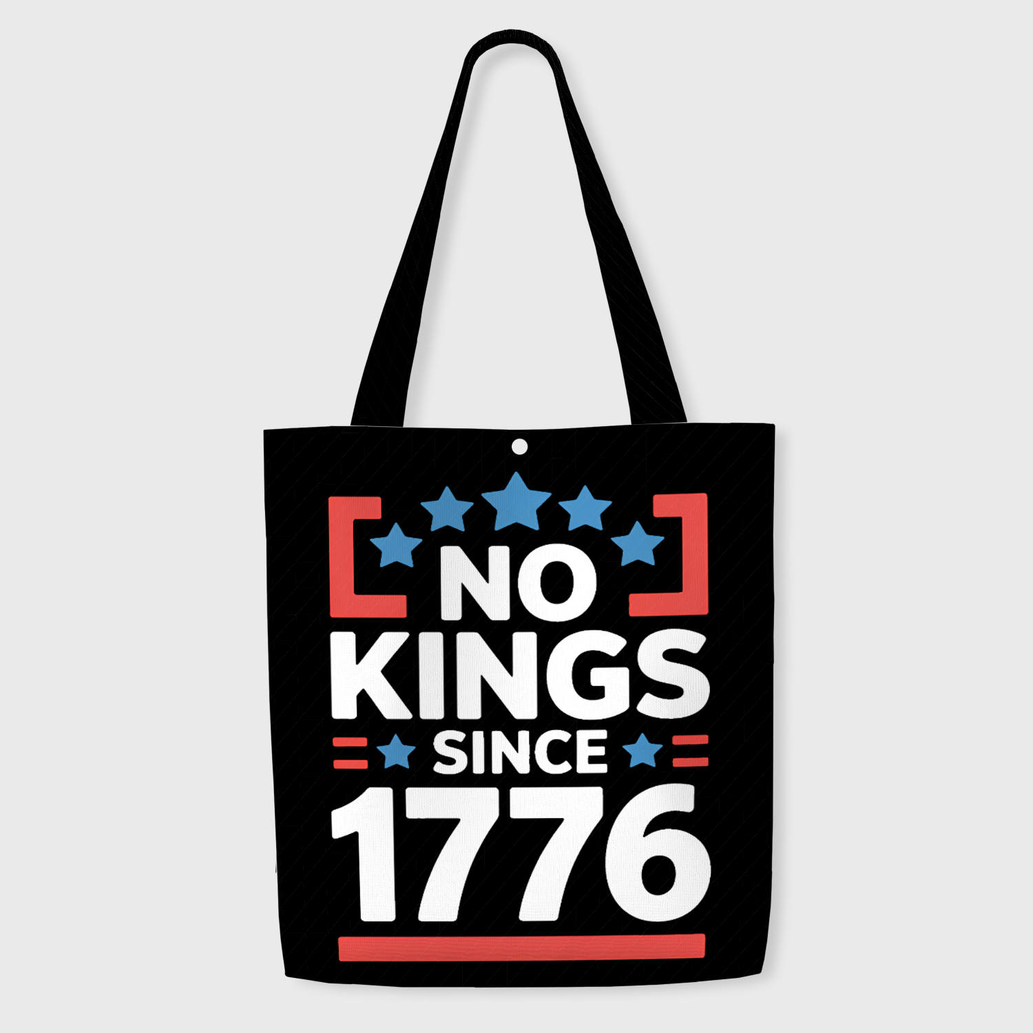 No Kings Since 1776 Patriotic Tote Bag for Daily Use