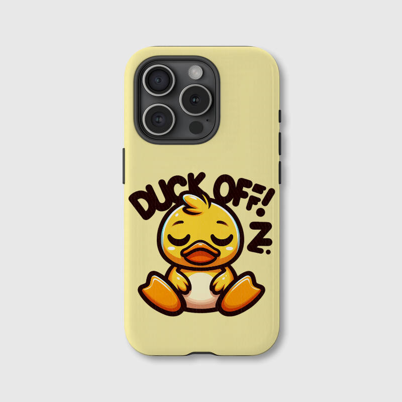 Funny Sleepy Duck Magnetic Phone Case for Friends Birthday White Elephant Gag Gifts