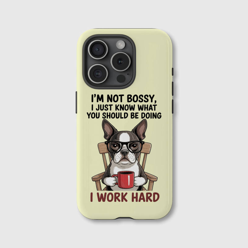 Funny Boston Terrier Magnetic Phone Case for Dog Lovers